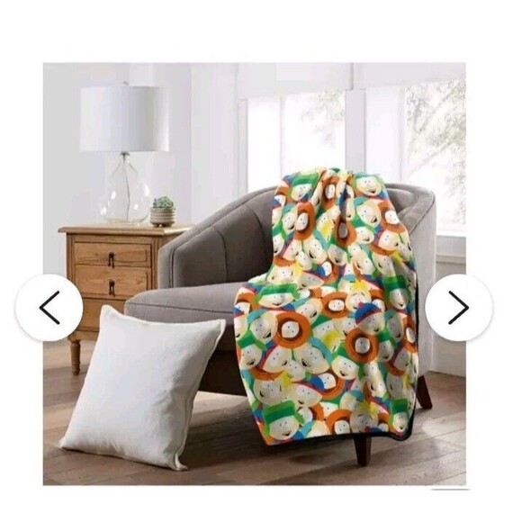 South Park Soft Reversible Plush Fleece Blanket Cartman Kenny STAN KYLE NEW - Picture 4 of 5